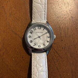 Anne Klein watch great condition! white strap